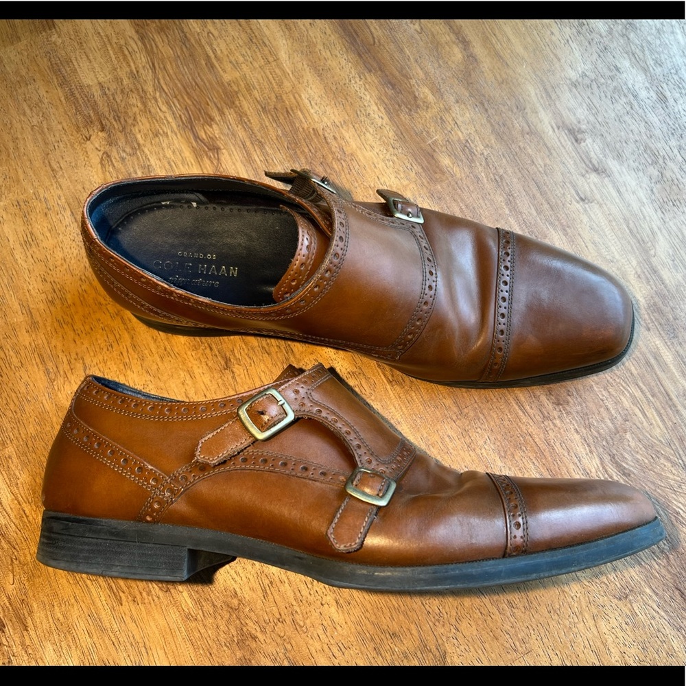 Grand O.S. Cole Haan Signature Leather Double Monk
